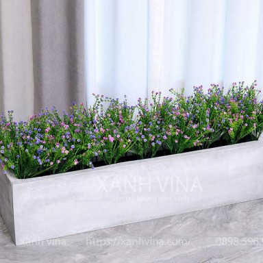 Hàng rào hoa đá giả